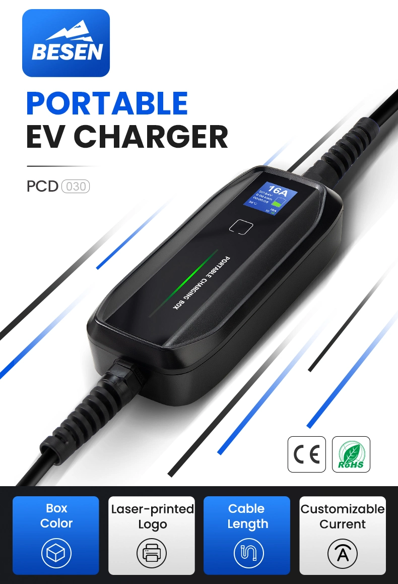 Type 1 Electric Vehicle Charging Portable EV Charger for NEMA 14-50 Plug